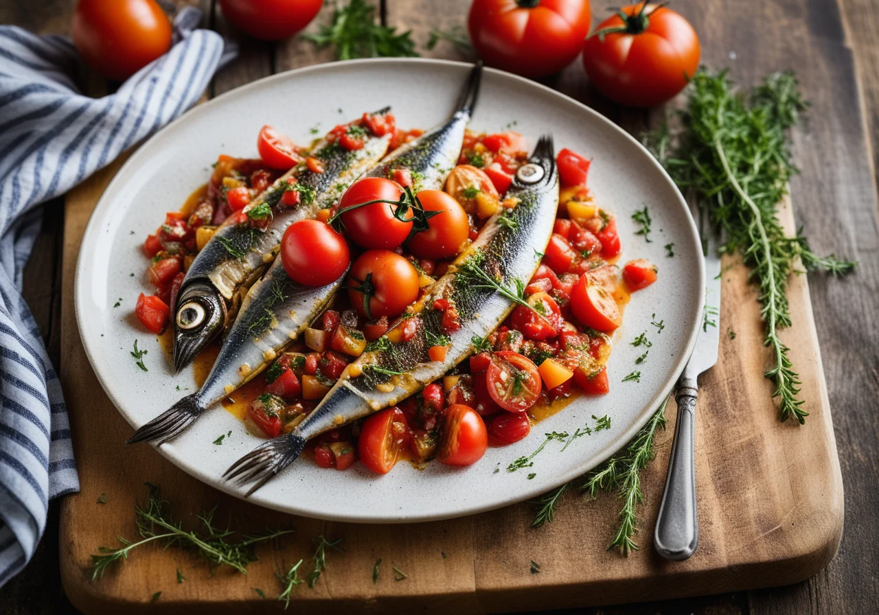 Sardine Fillets with Tomatoes