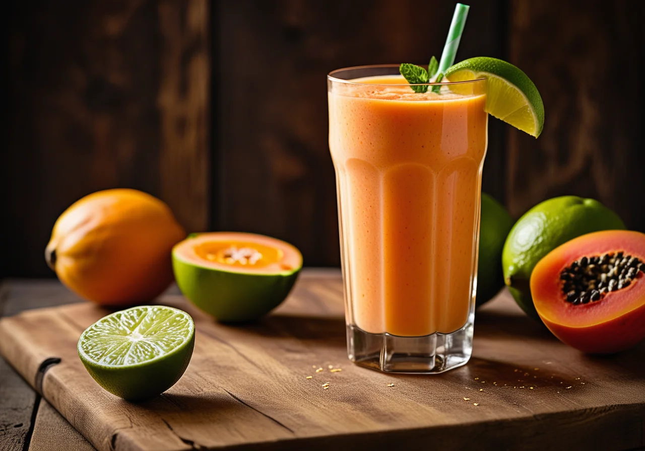 Papaya Orange Smoothie