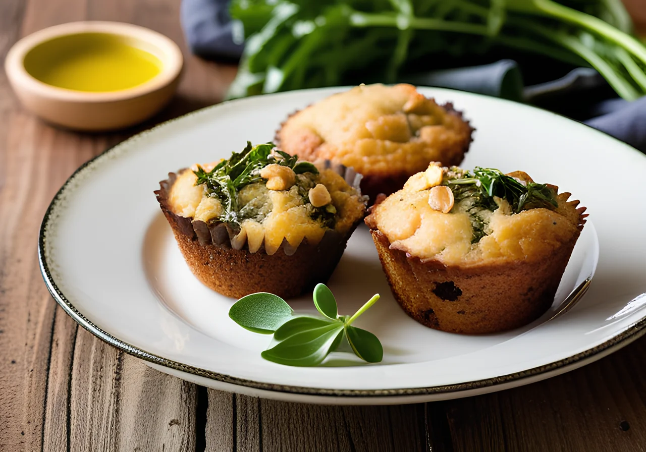 Swiss Chard Ricotta Muffins