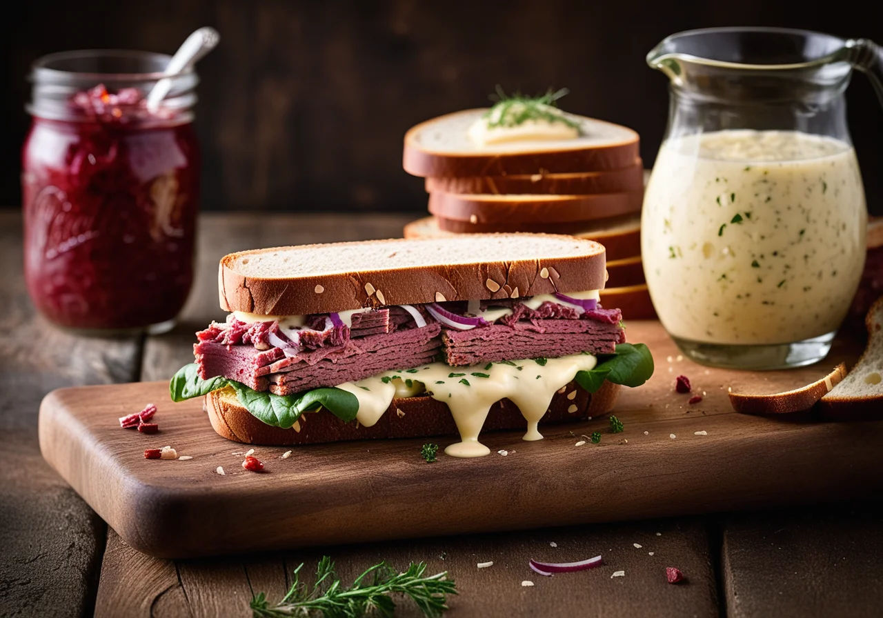 Corned Beef Sandwich with Sauerkraut