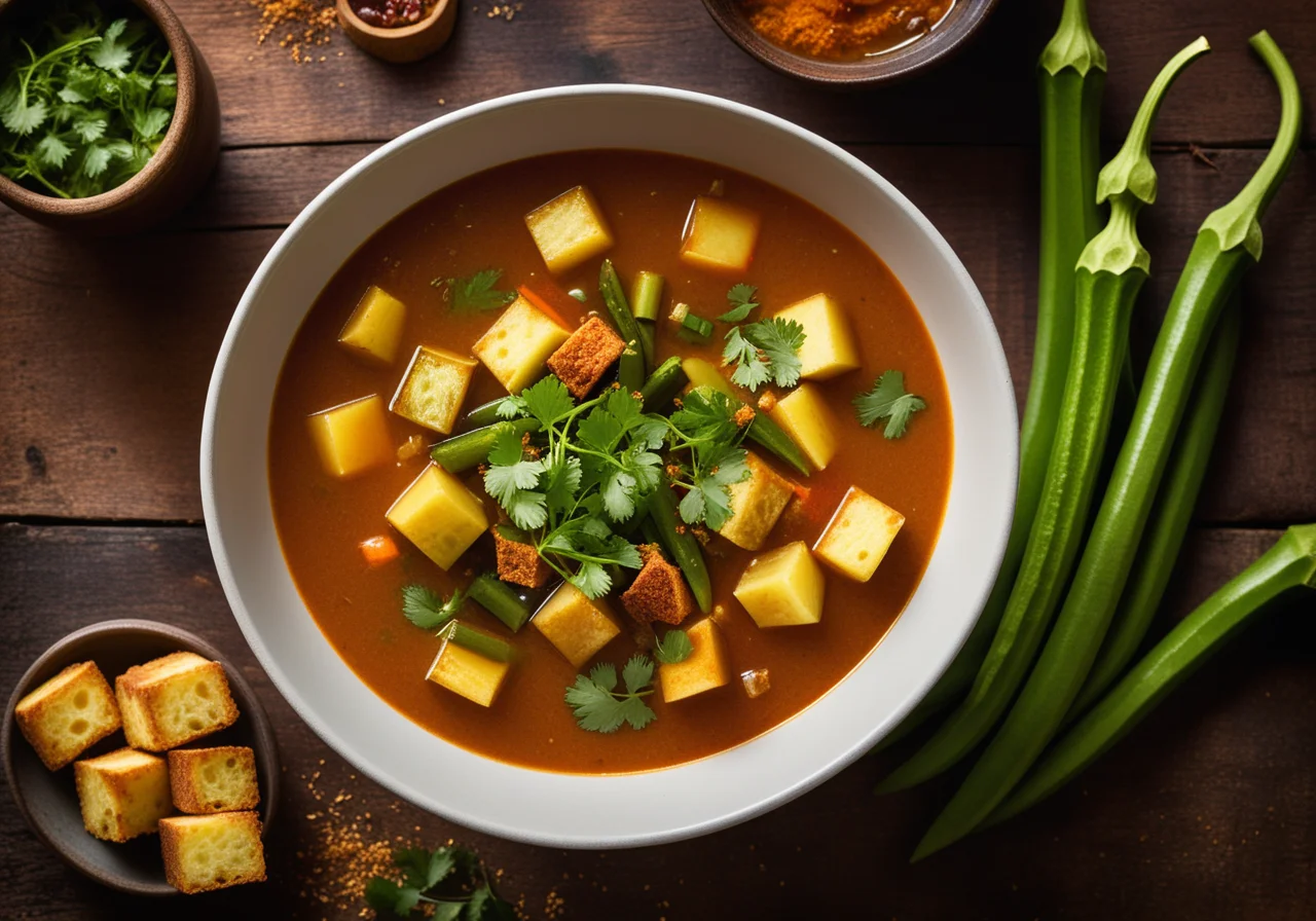 Spicy Vegetable Soup with Tamarind