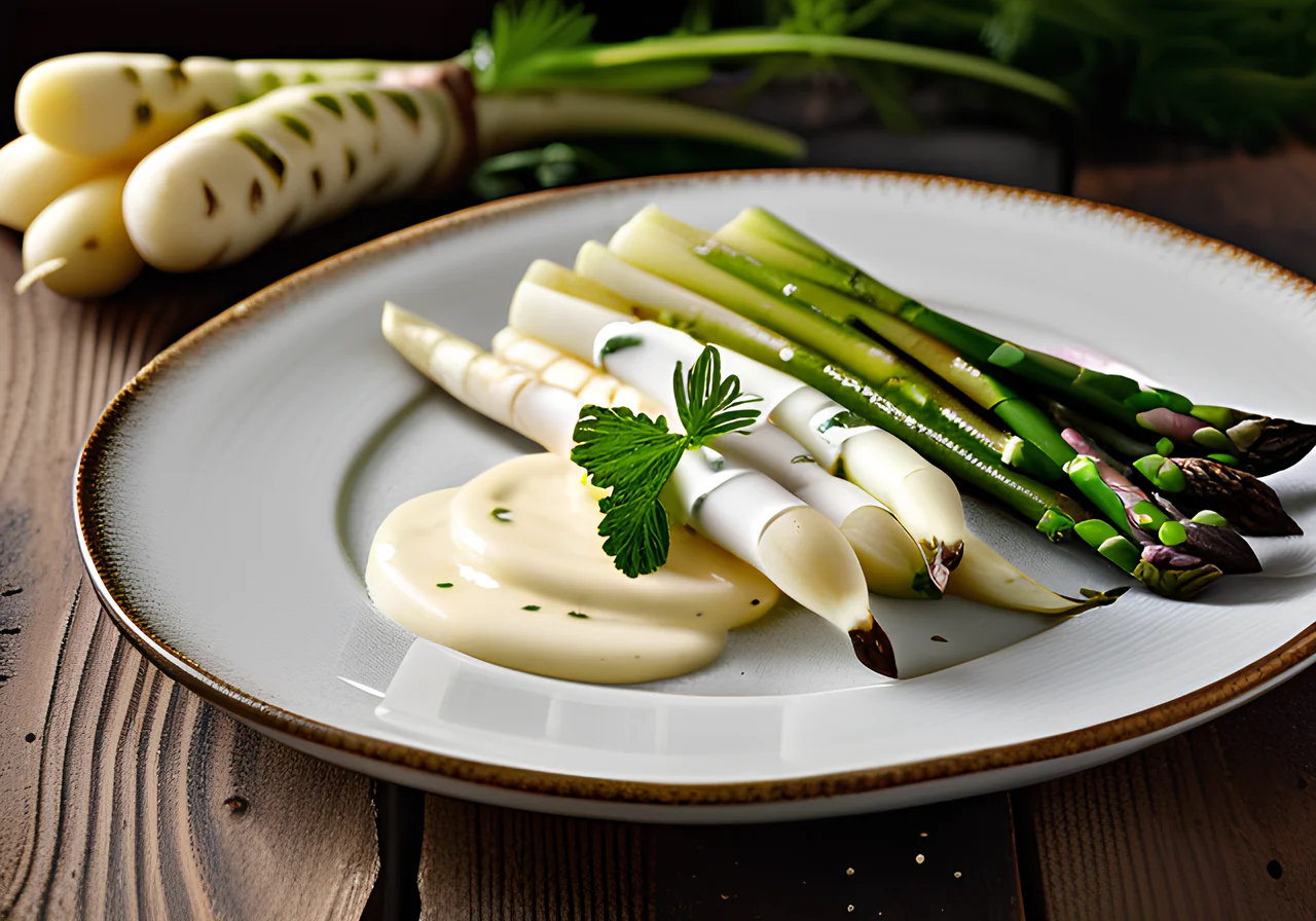 Elderflower Asparagus with Herb Cream Cheese