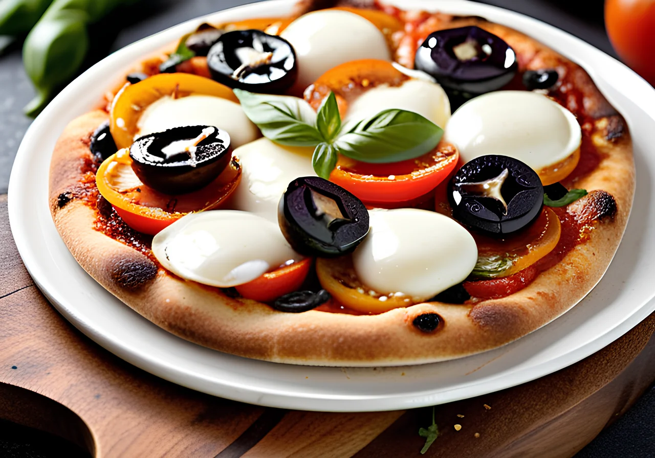 Tomato and Mozzarella Pizza