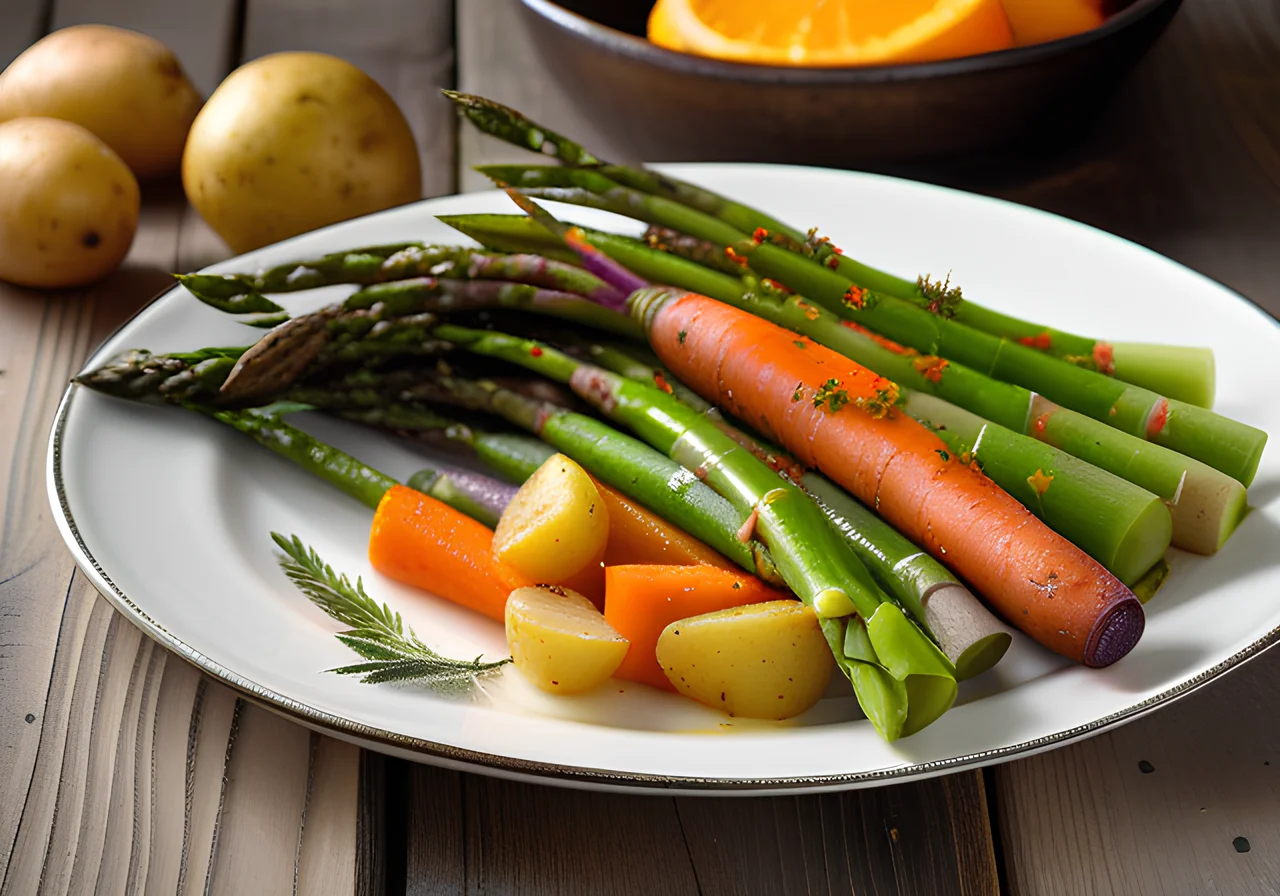 Steamed Foil Vegetables