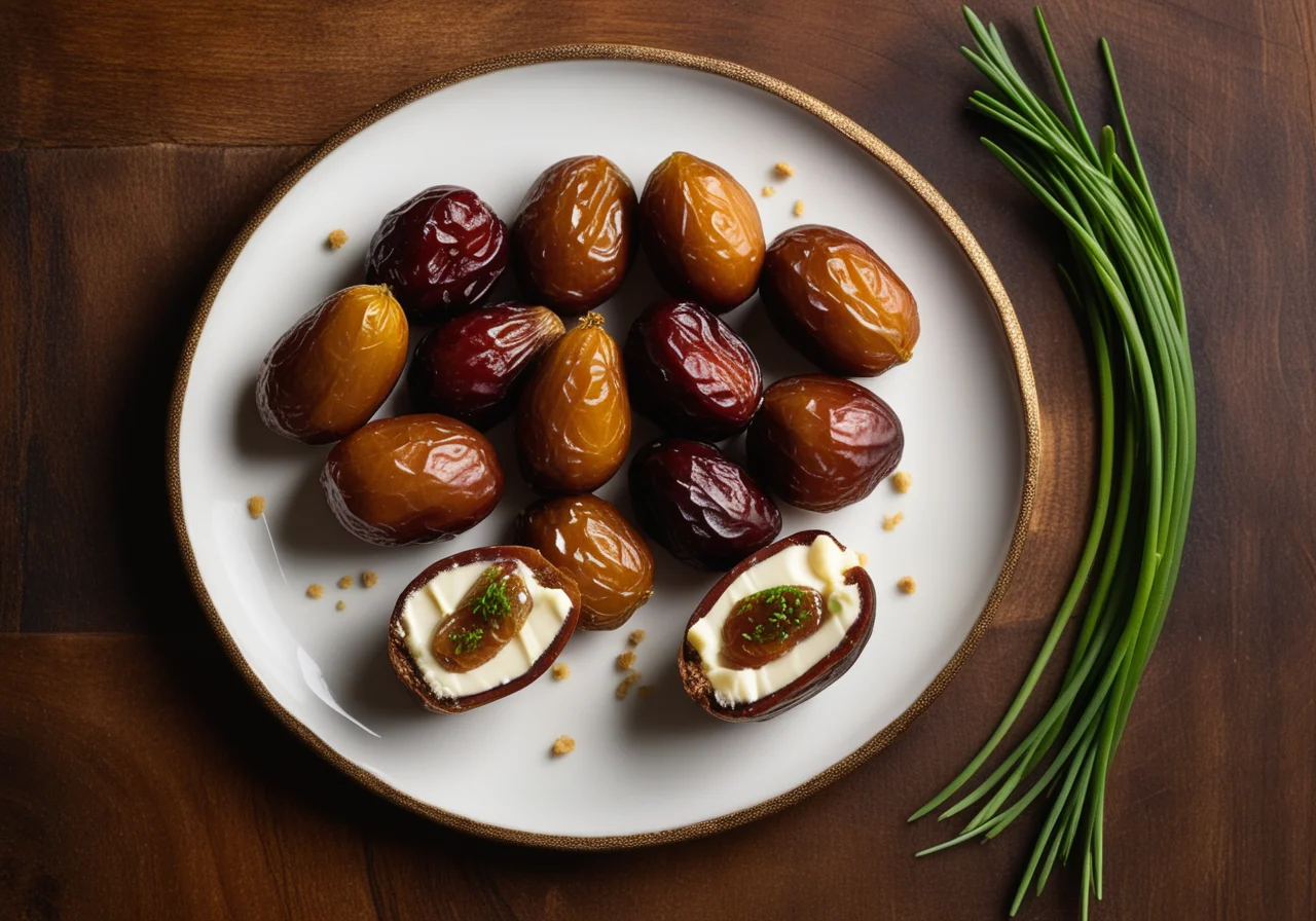 Stuffed Dates with Goat Cheese