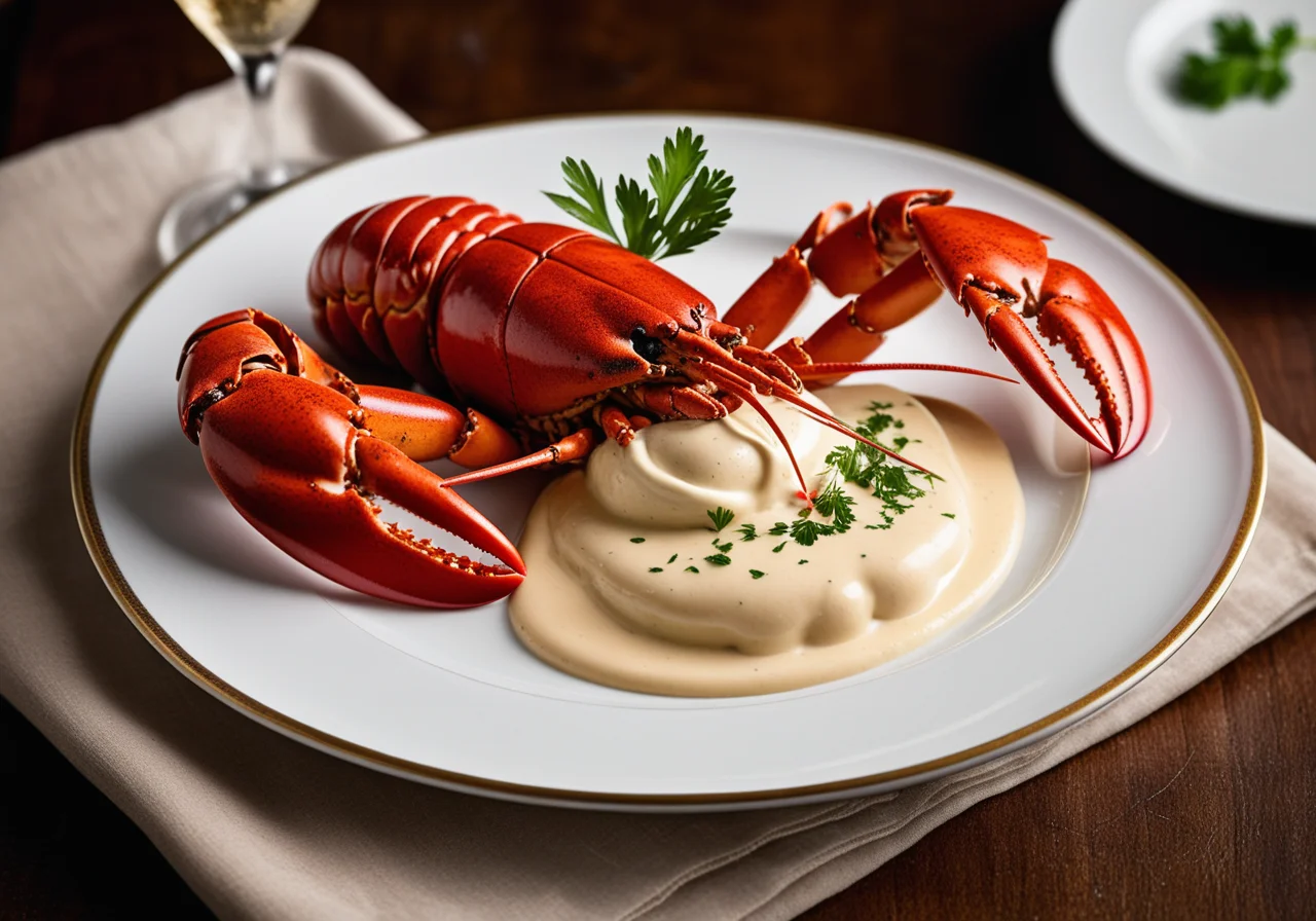Lobster with Cream Sauce