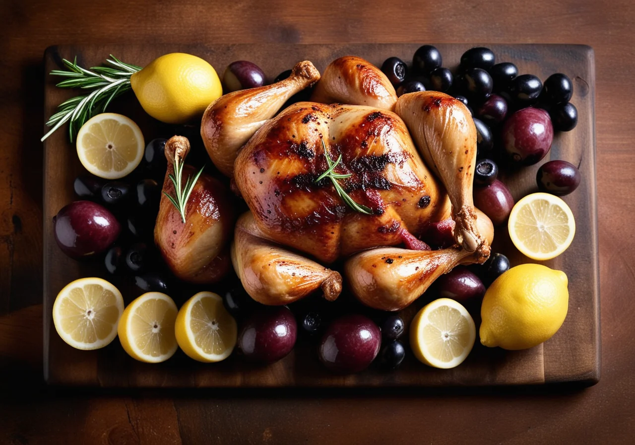 Roasted Chicken in Salami Wrap