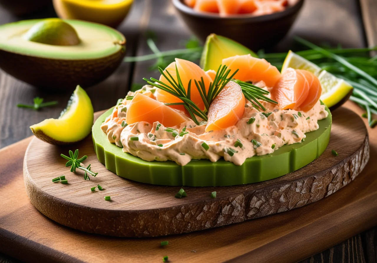Salmon Cream Cheese and Avocado