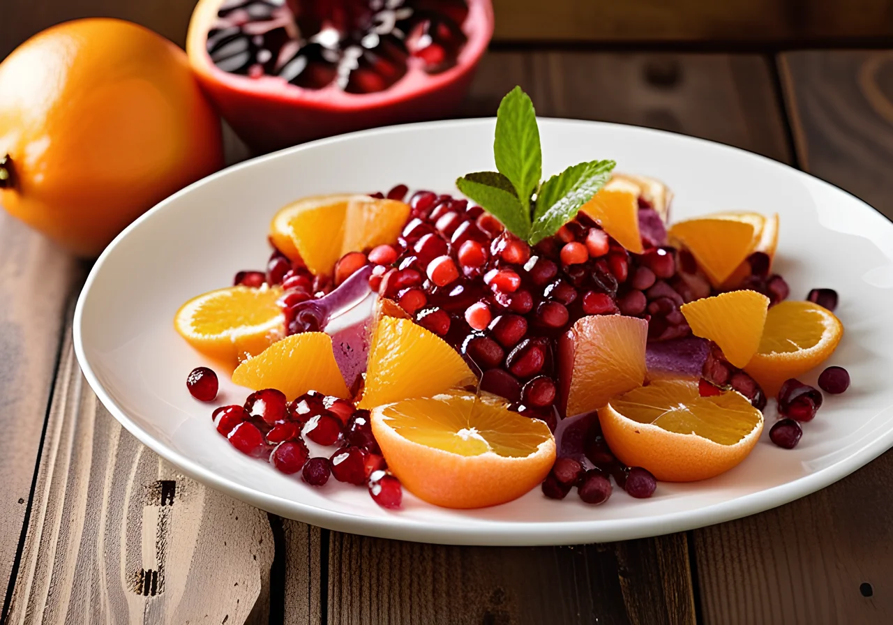 Orange Salad with Pomegranate