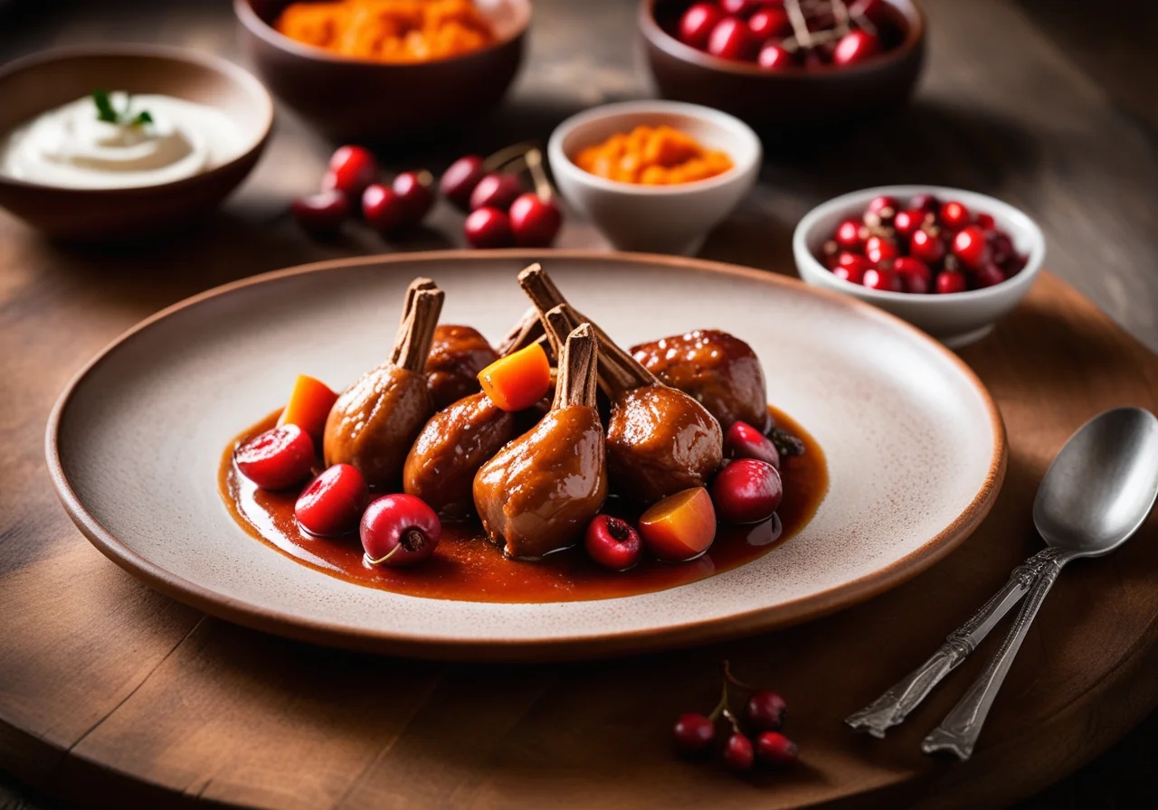 Rabbit with Rosehip Sauce