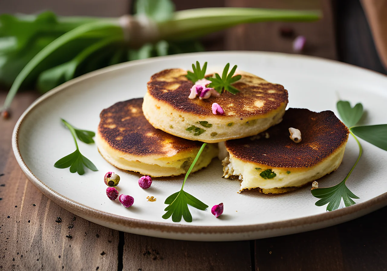 Spicy Wild Garlic Pancake