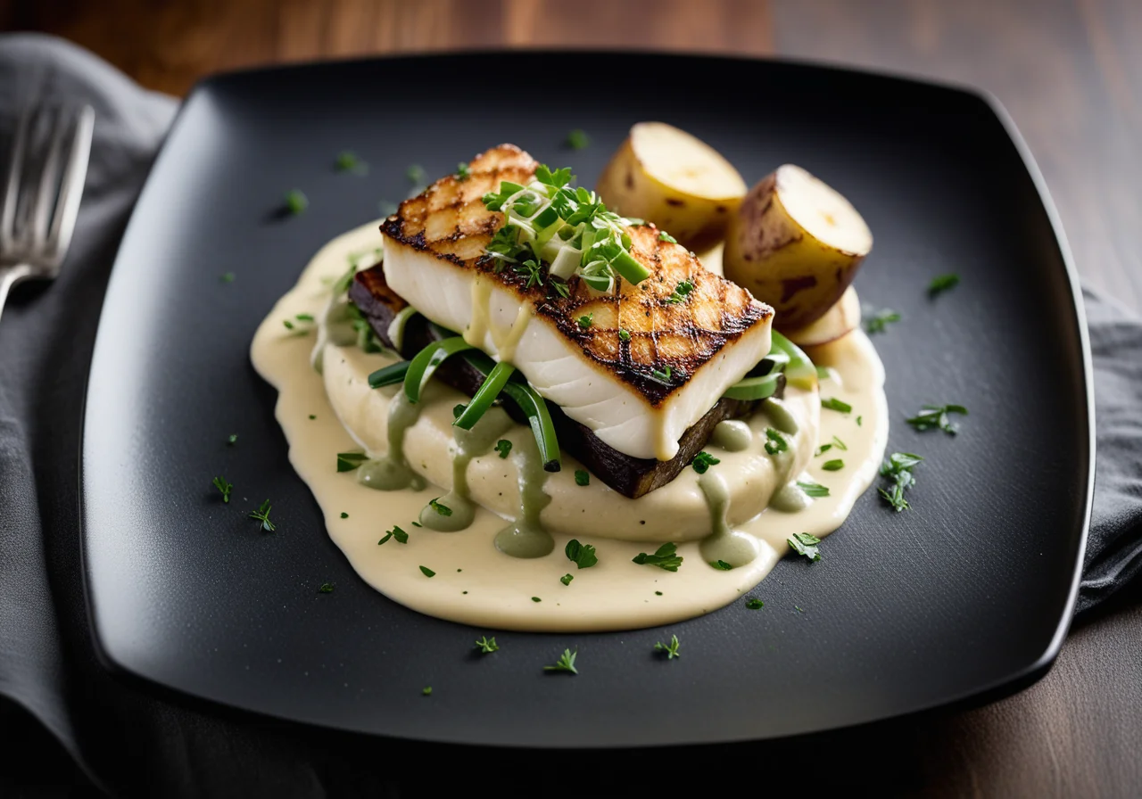 Cod with Herb Filling