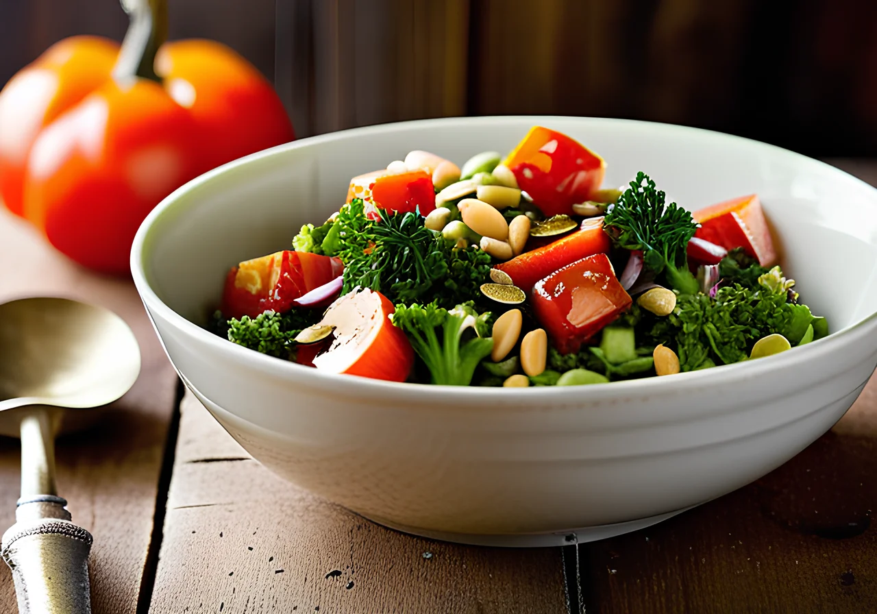 Barley Salad with Broccoli and Tomato