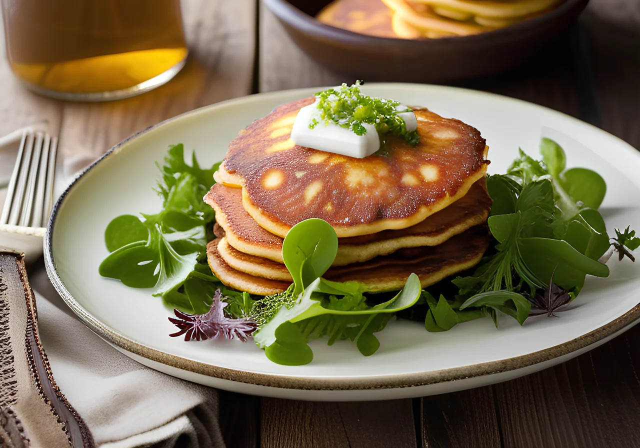 Potato Pancakes with Salad
