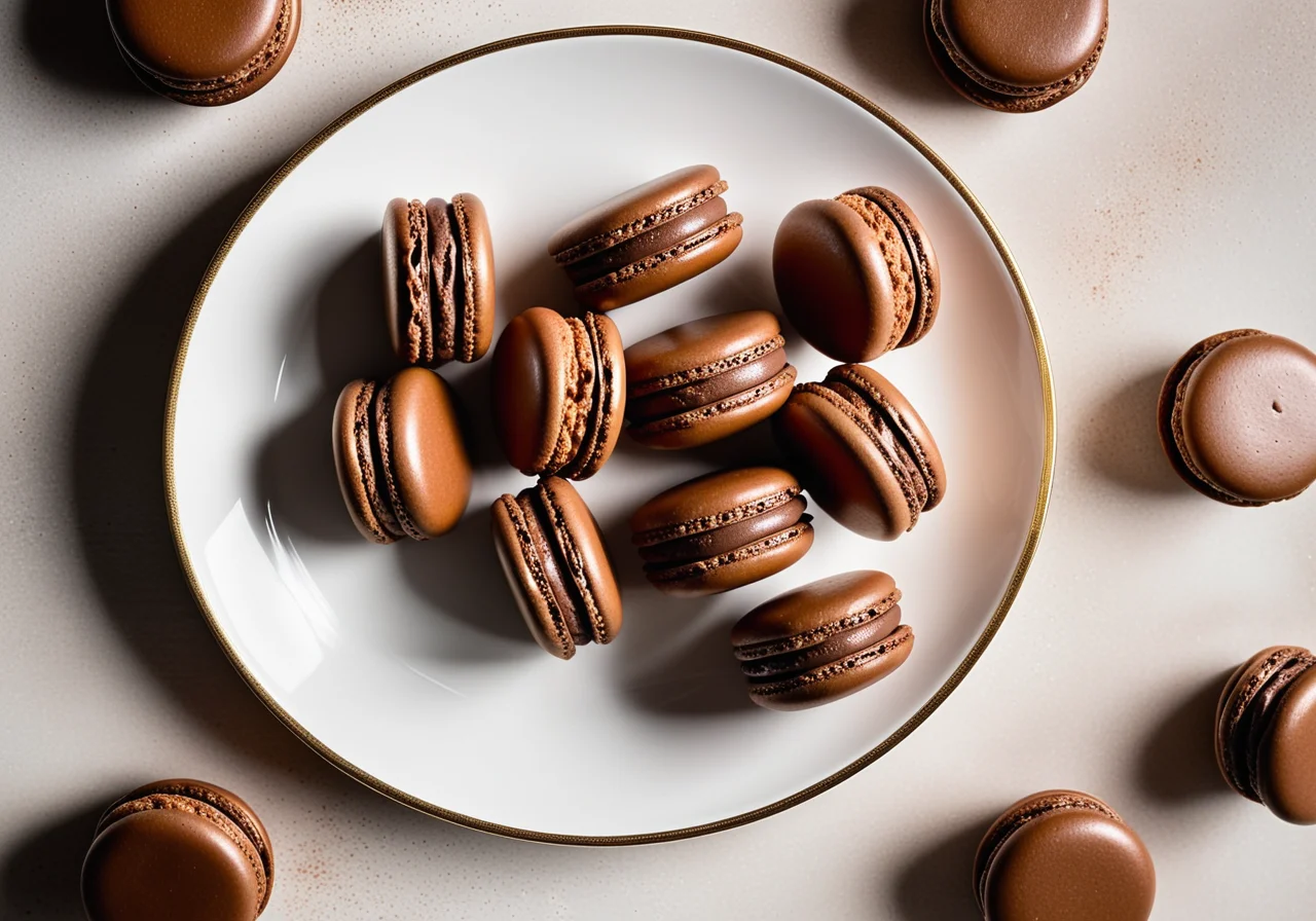 Chocolate Macarons