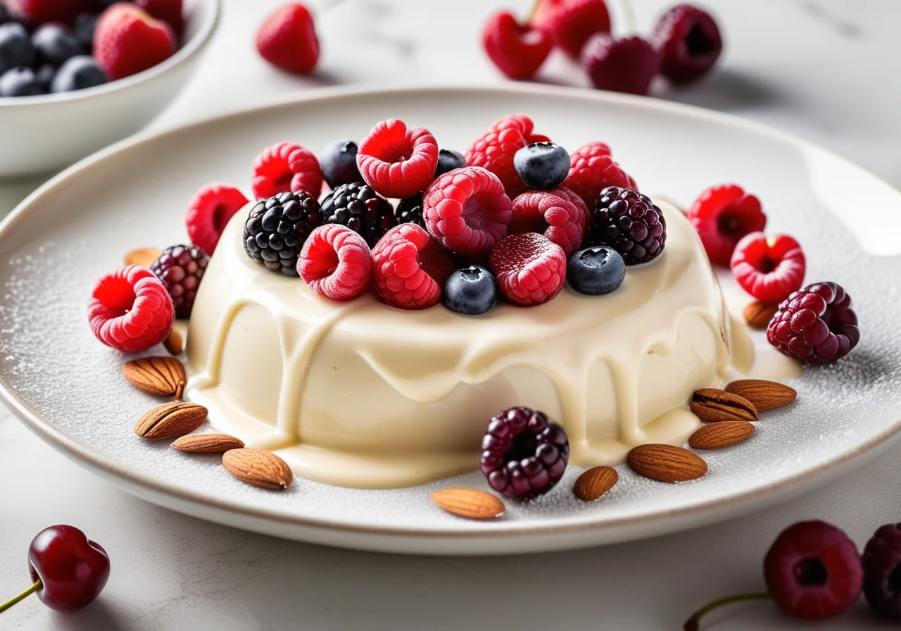 Beerengrütze with Cream Sauce