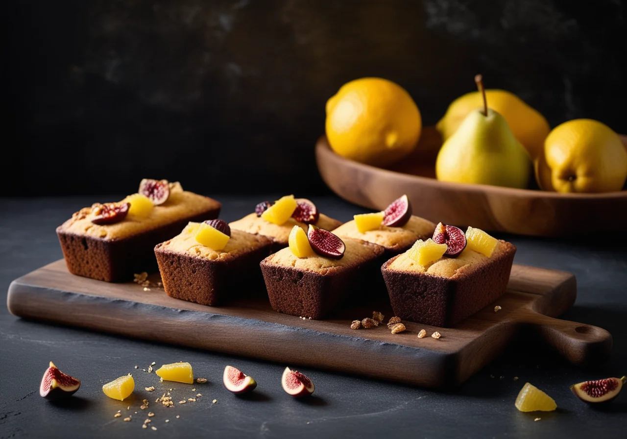 Four Small Loaf Cakes