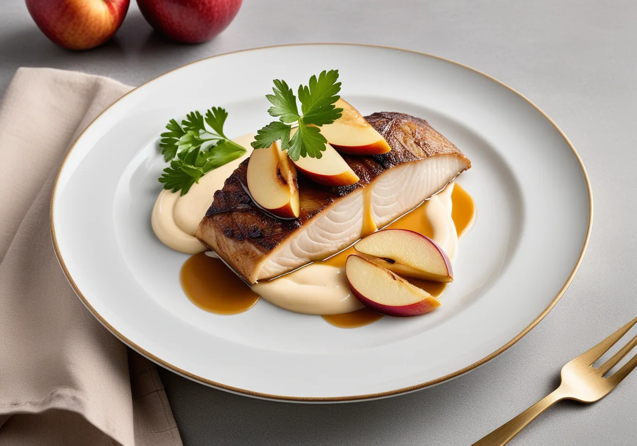 Sea Bream with Apple Slices