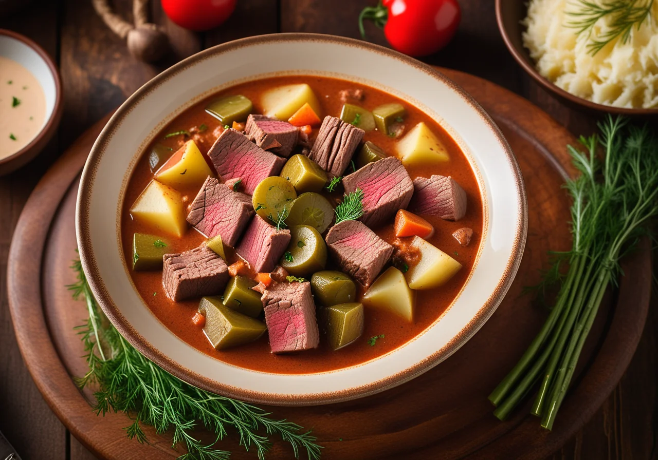 Russian-Style Beef Stew (Boeuf Stroganoff)