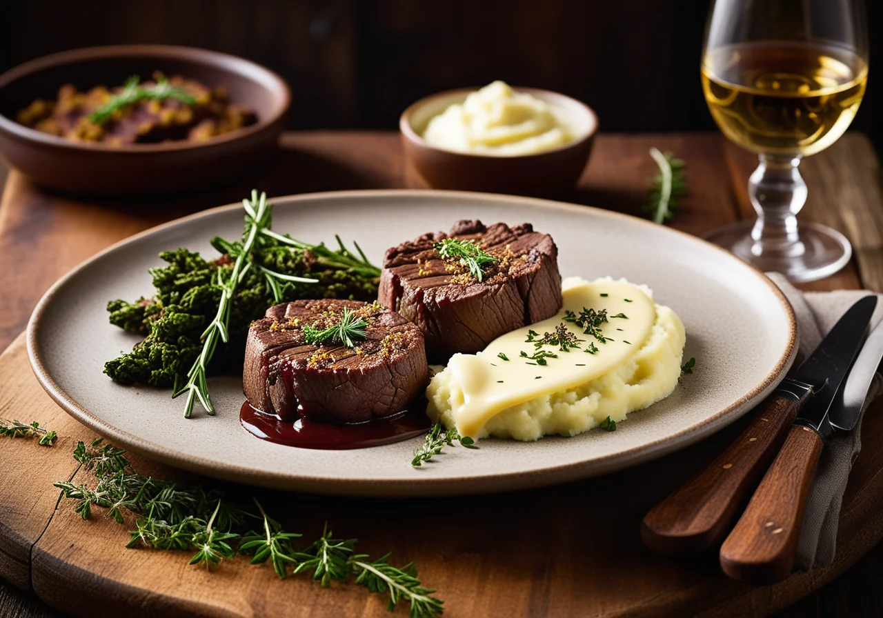 Venison with Herb Crust