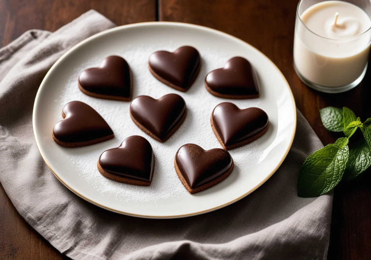 Chocolate Heart Cookies