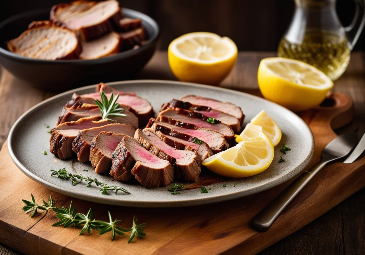 Marinerite Neck Steaks from the Grill