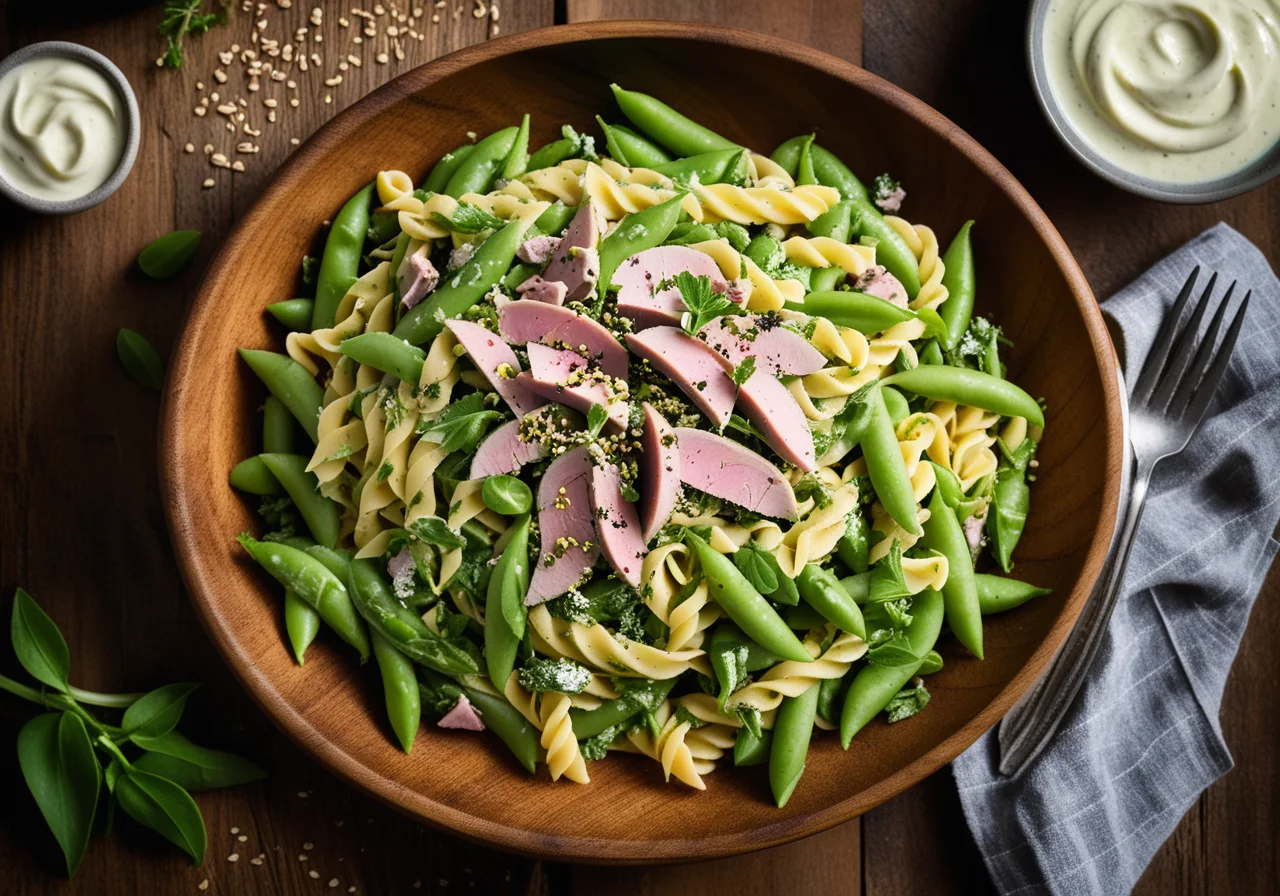 Pasta Salad with Parsley and Beans