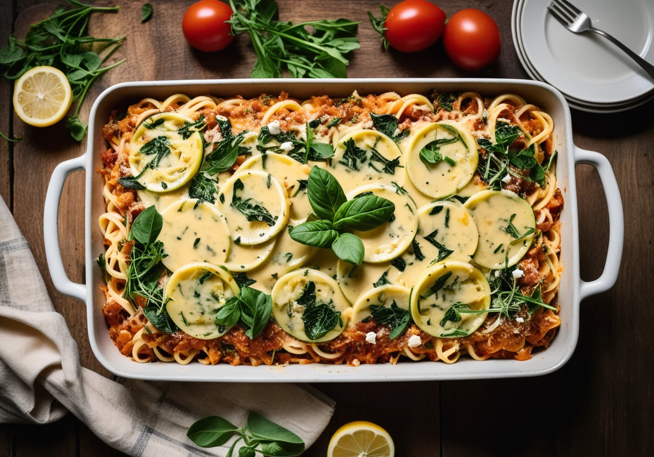 Zucchini Pasta Casserole