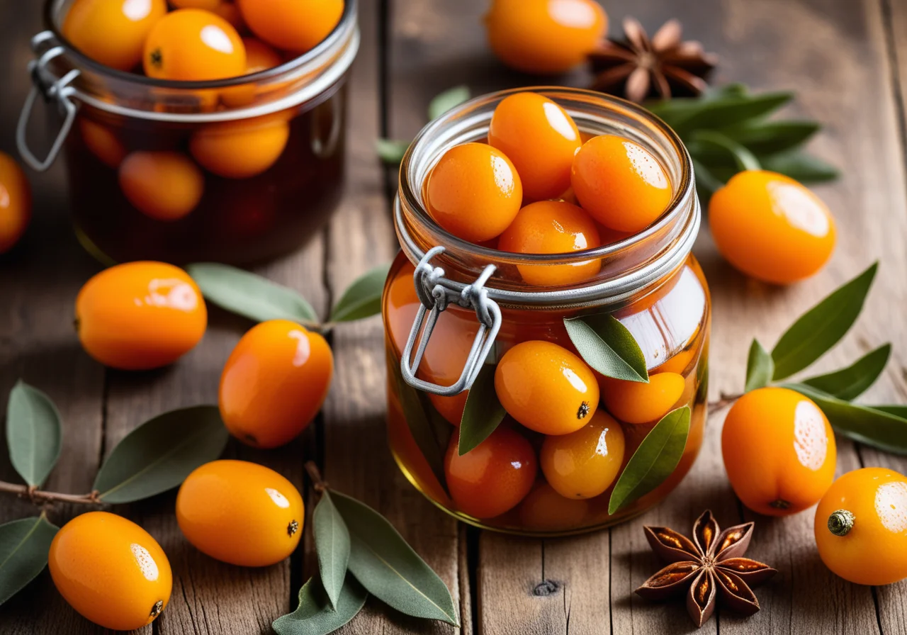 Pickled Kumquats in Orange Liqueur and Rum
