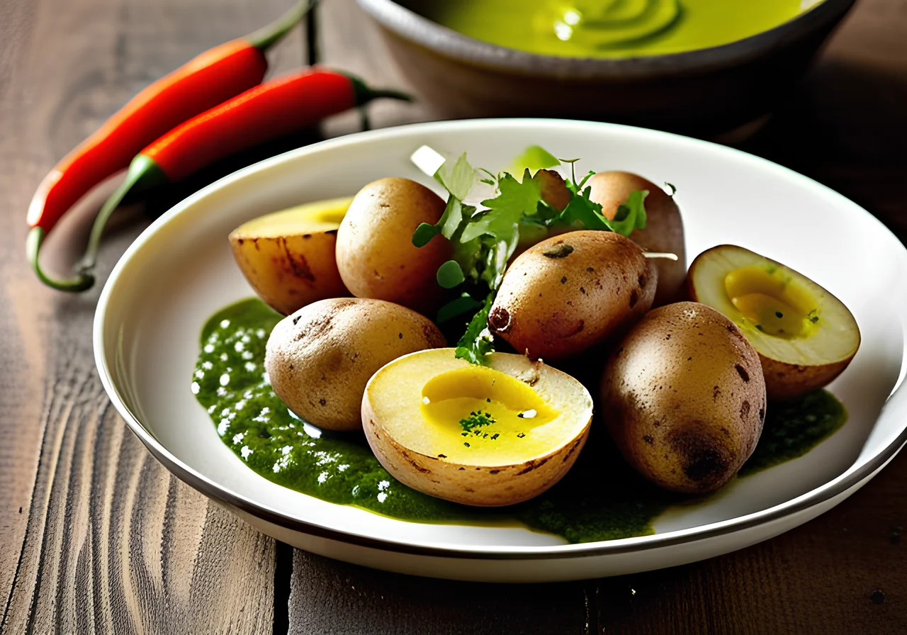 Tapas Potatoes with Dip
