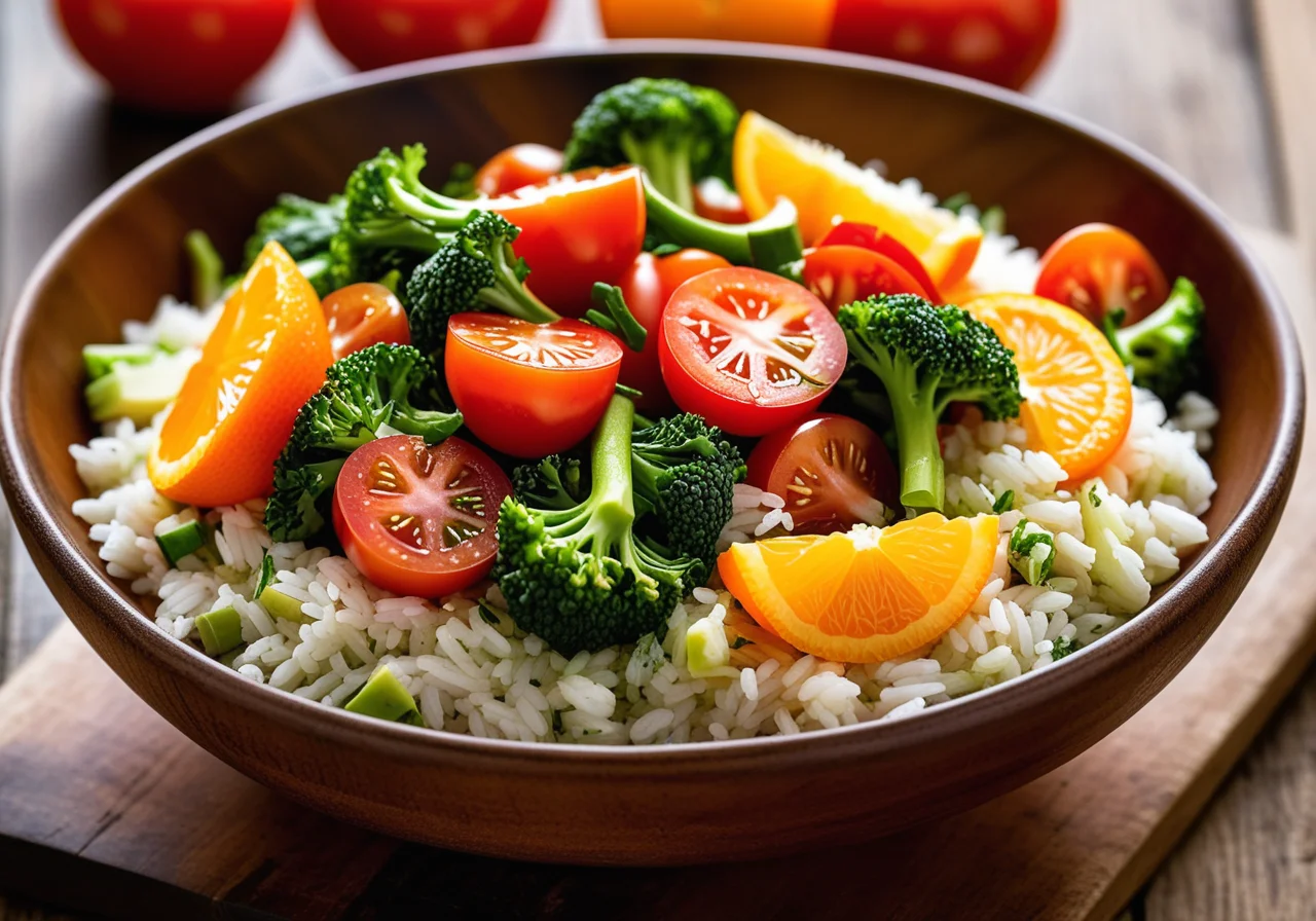 Rice Salad with Broccoli