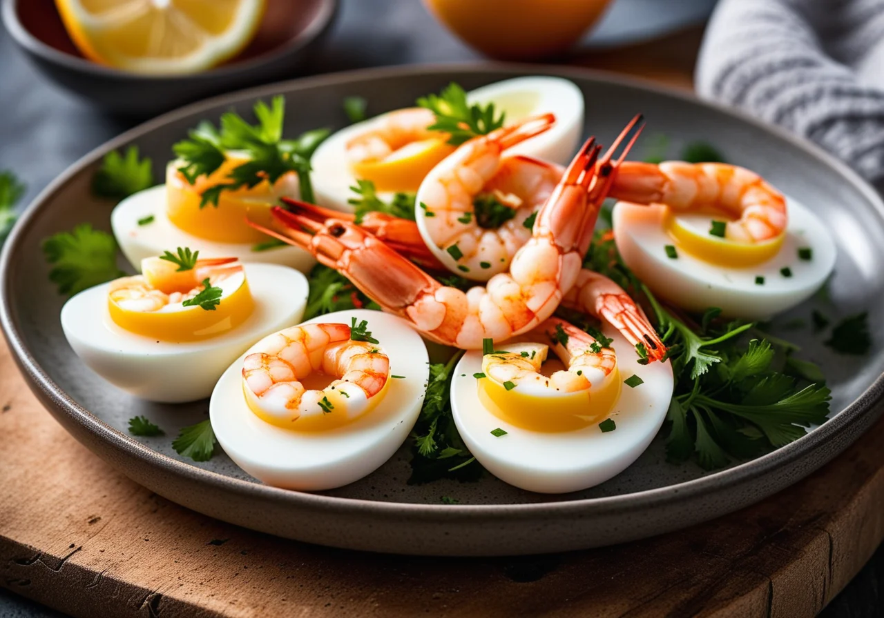 Eggs with Shrimp