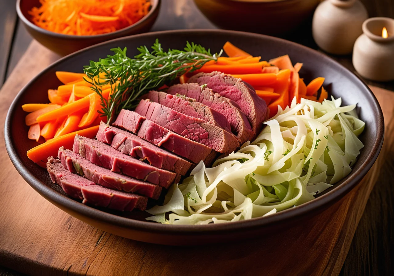 Corned Beef with Cabbage, Carrots and Potatoes