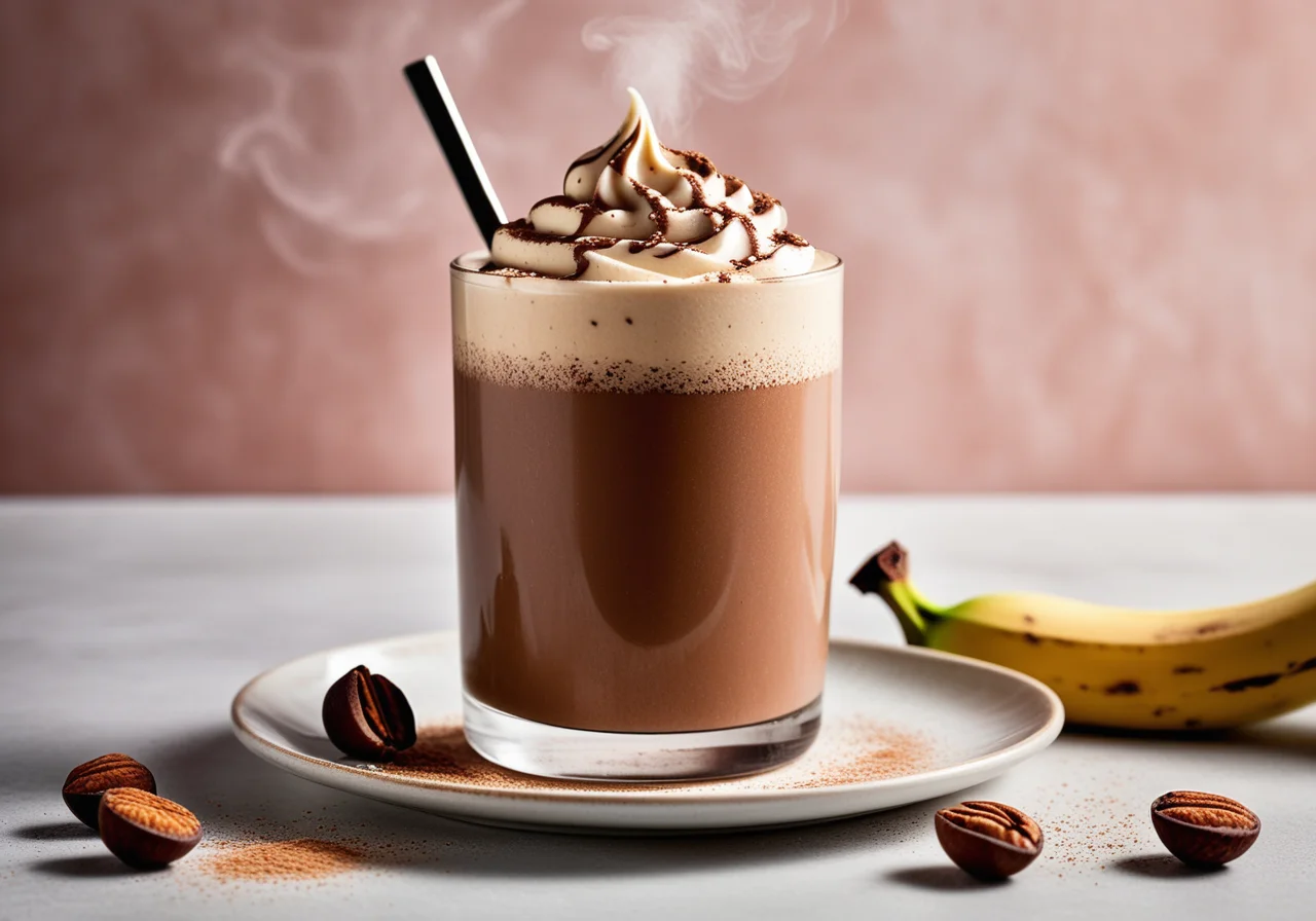 Chocolate Banana Shake with Hazelnut
