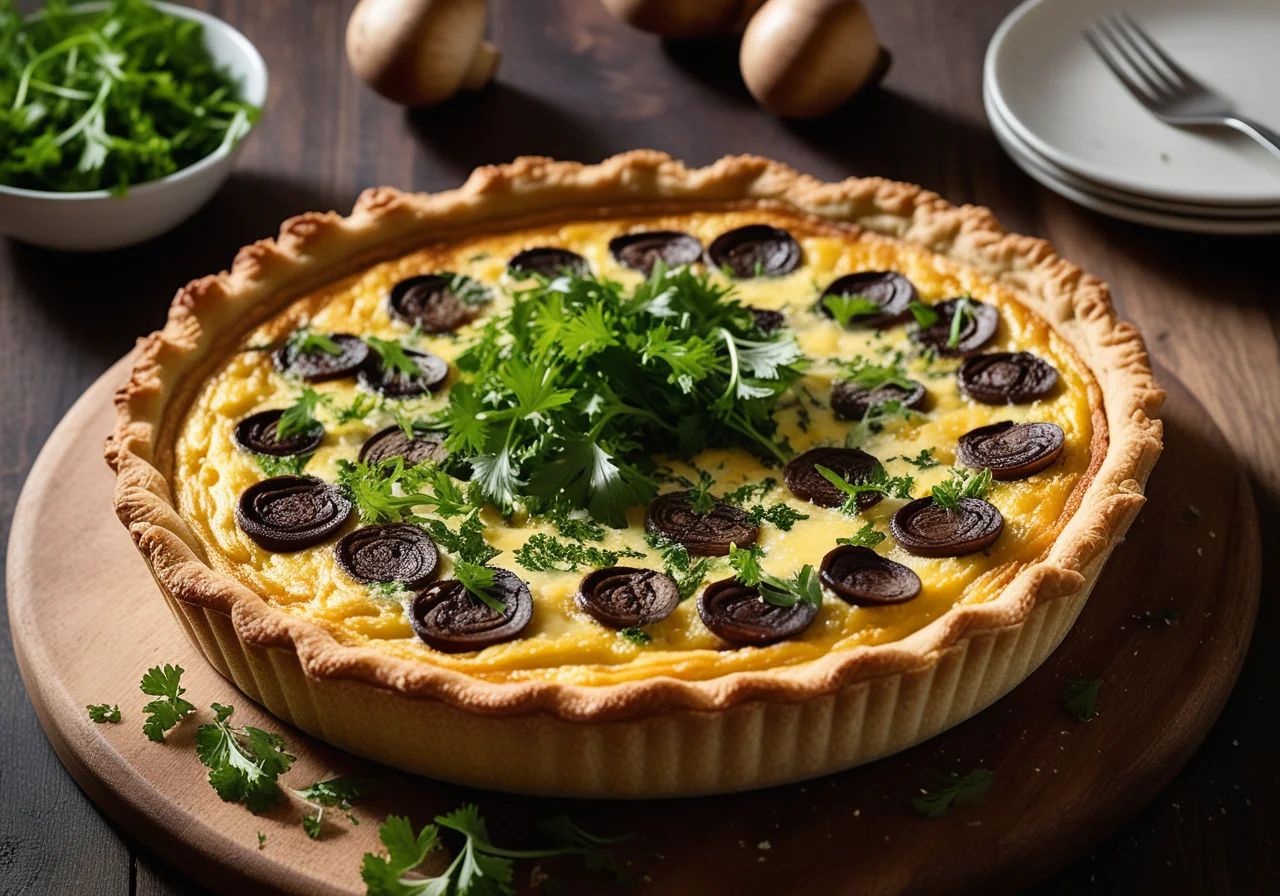 Quiche with Forest Mushrooms