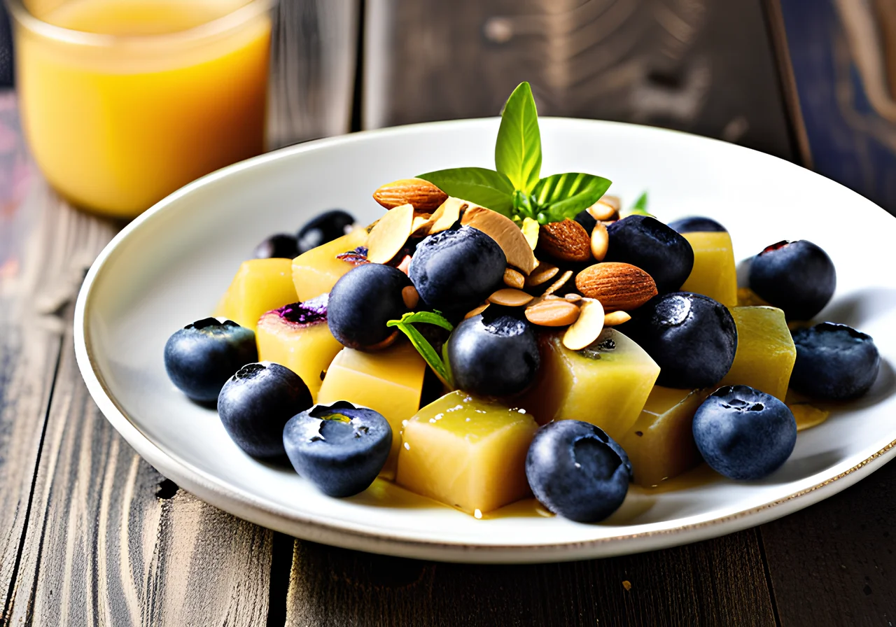 Blueberry Basil Salad