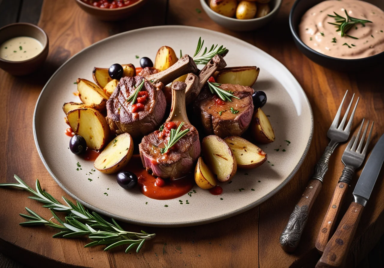 Lamb Chops with Potatoes