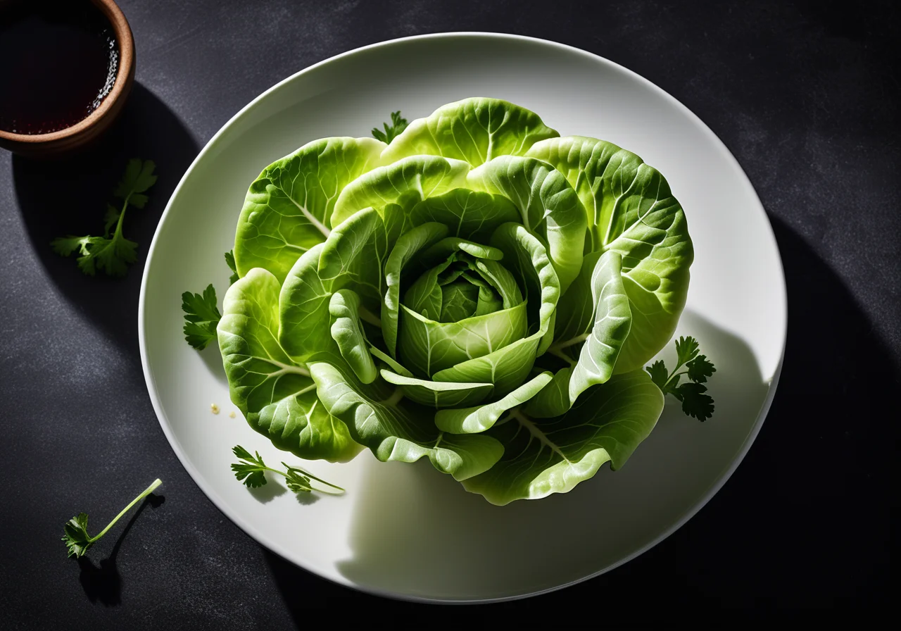 Iceberg Lettuce with Vinegar-Oil Vinaigrette