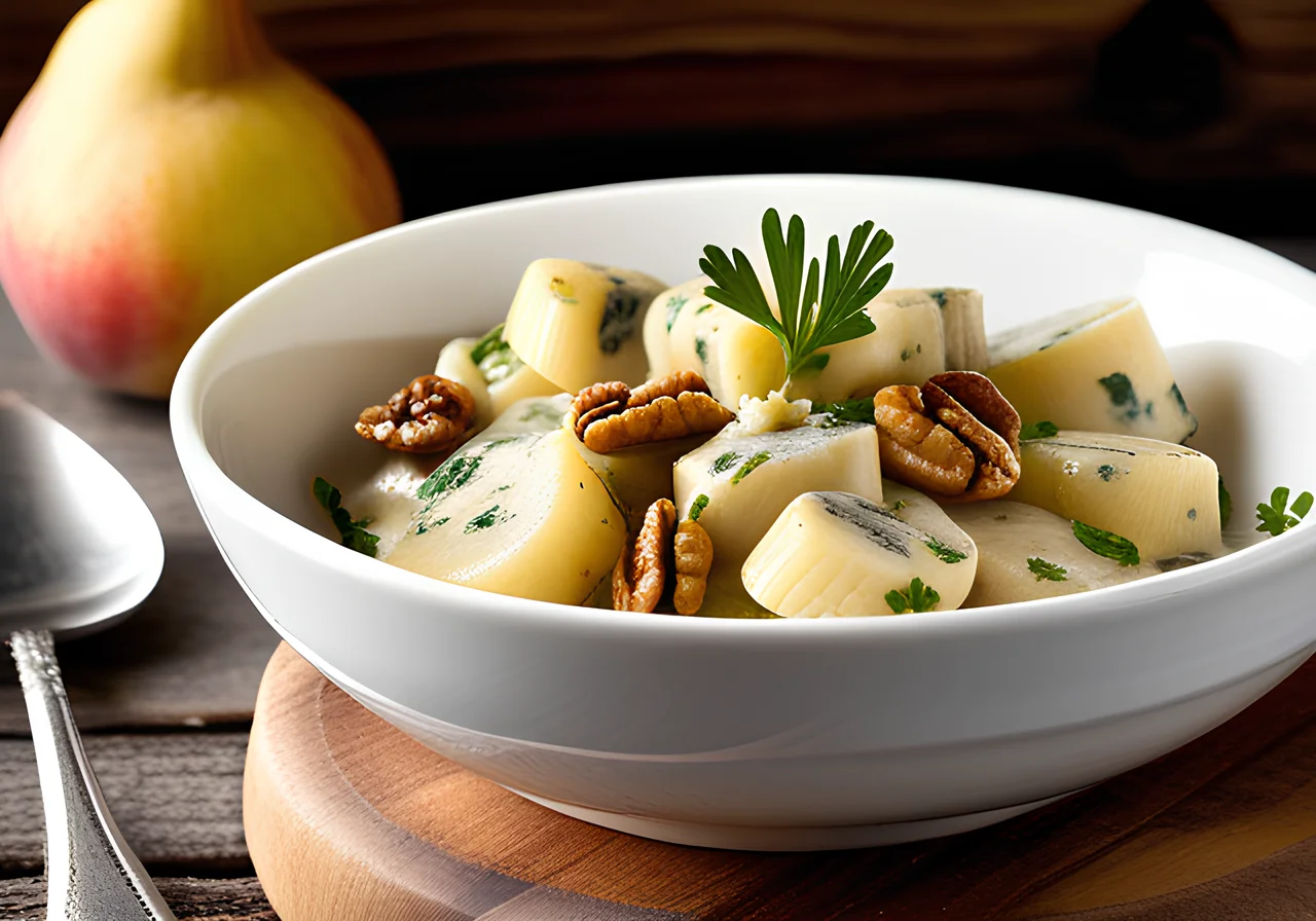 Gnocchi with Gorgonzola and Pears