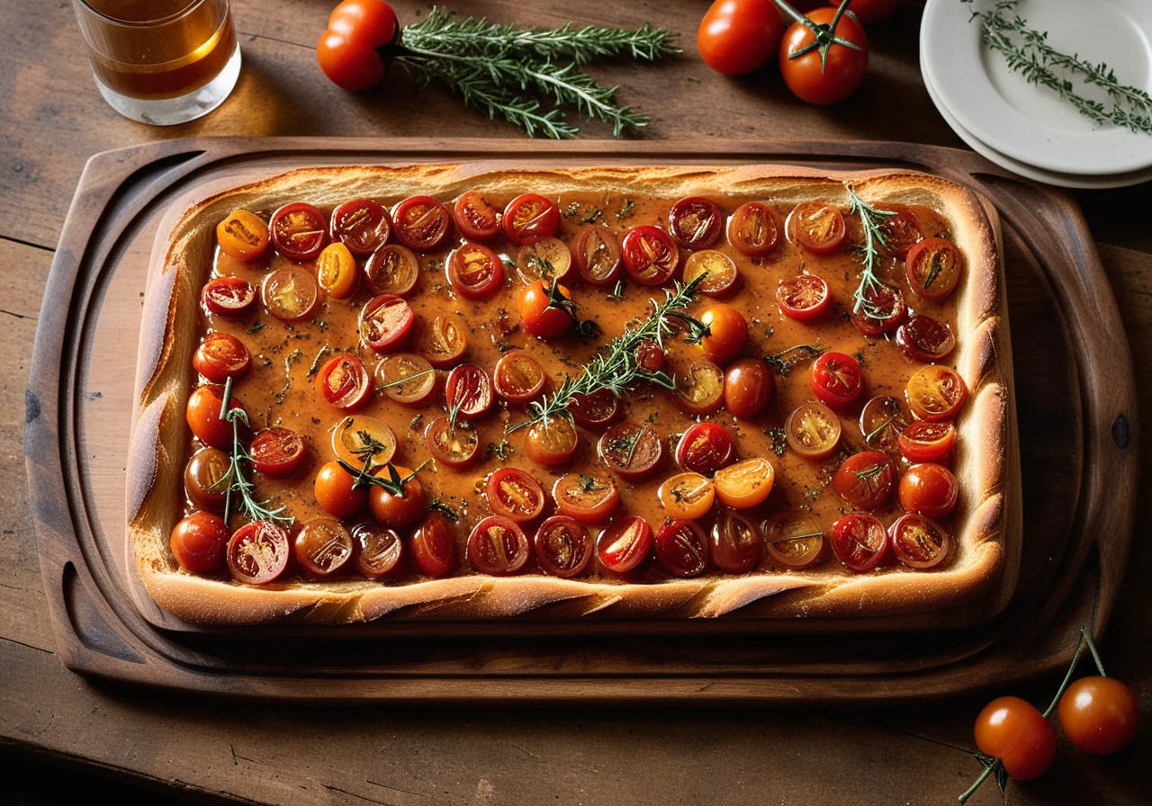Poularde with Oven‑Roasted Tomatoes
