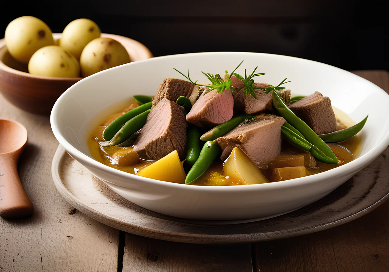 Lamb Stew with Green Beans and Potatoes