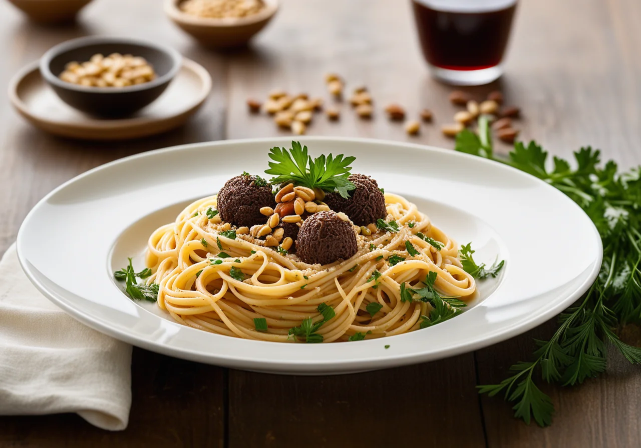 Spaghetti with Truffle Paste