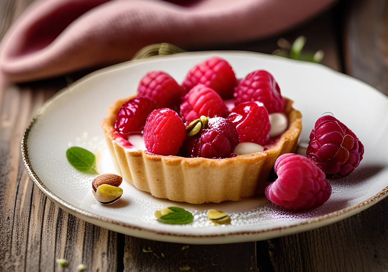 Raspberry Yogurt Tartlets