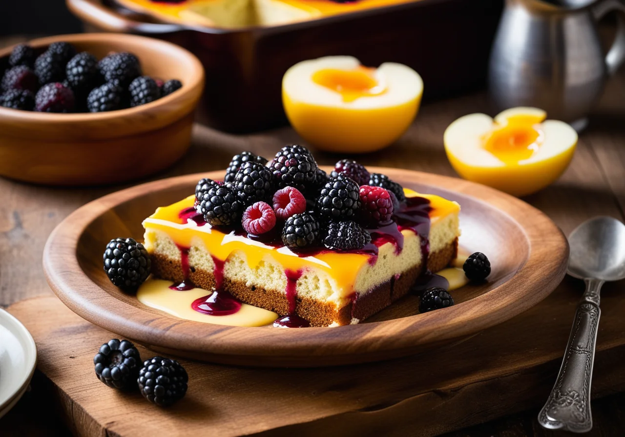 Blackberry Bread Casserole