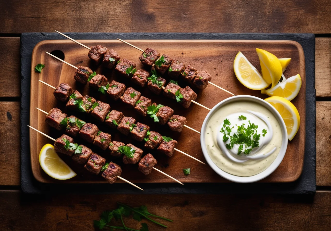 Grilled Ground Meat Skewers