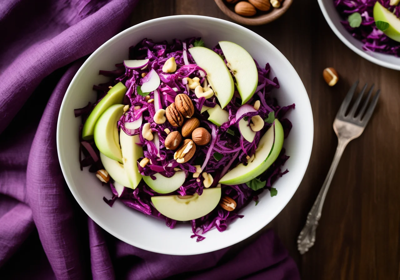 Red Cabbage Apple Salad