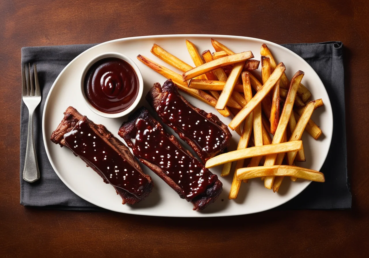 Spare Ribs with French Fries