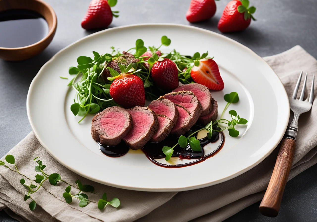 Beef Carpaccio with Berries