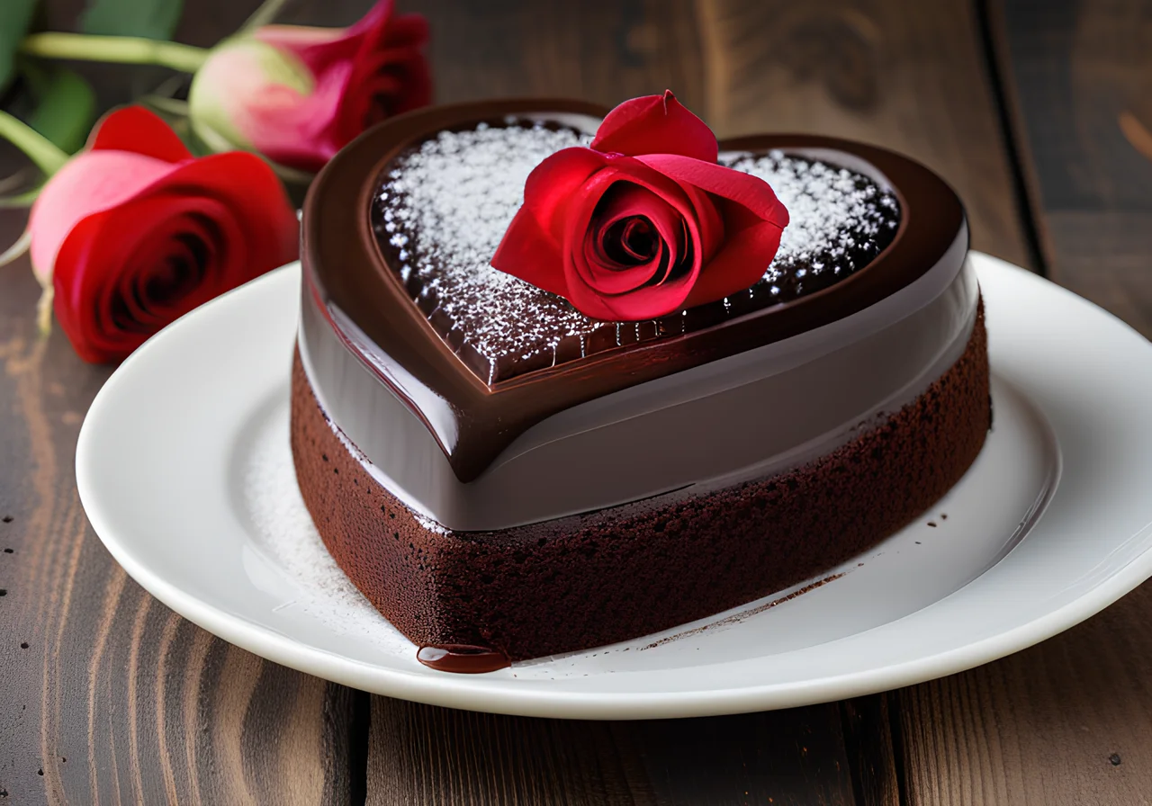 Chocolate Cake Heart