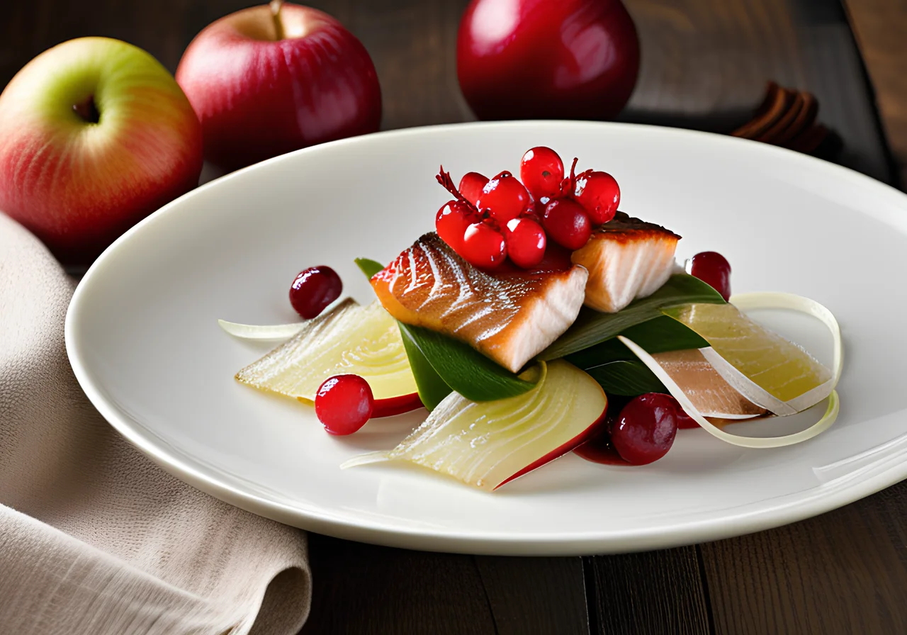 Matjes on Apple-Onion Vegetables